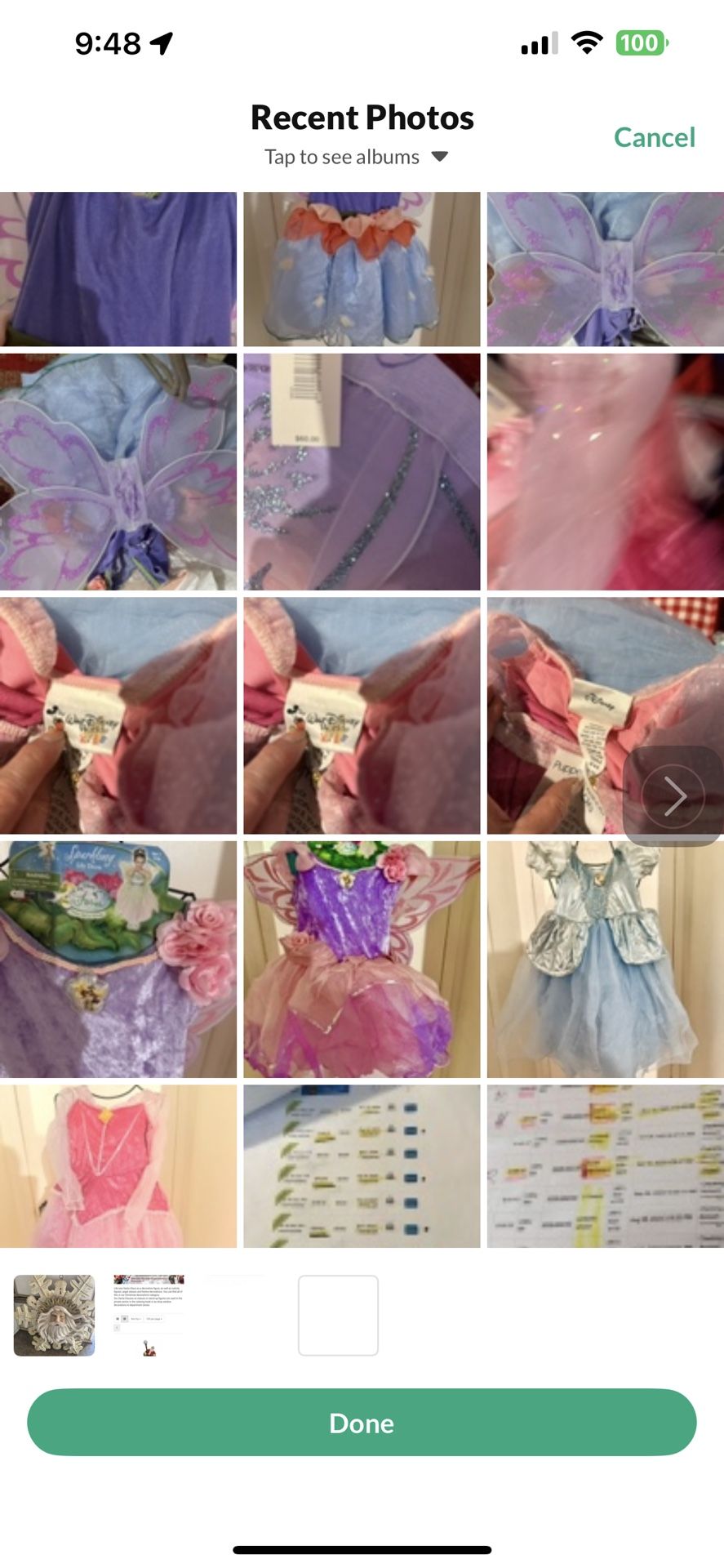 Disneyland Princesses And Characters Costumes New With Tags Purchased At Disneyland Marked Price $65 All Sizes