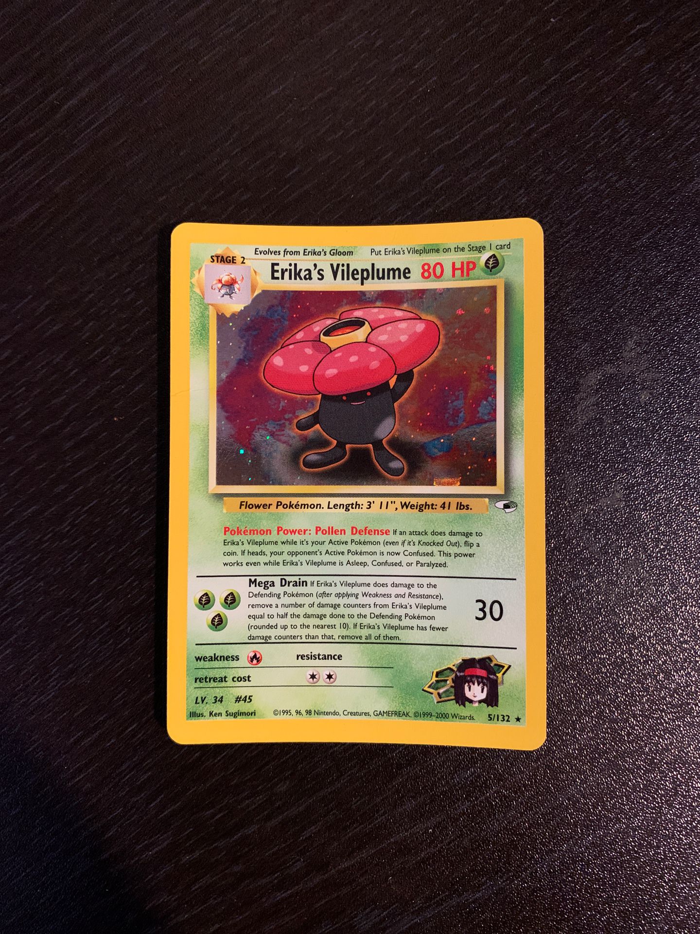 Pokemon Card Erica's Vileplume