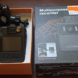 Body worn style action camera with audio recording