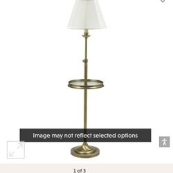 Lumens Club Adjustable Floor Lamp With Table