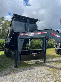 AMP 7 x 16 Gooseneck High Side Dump Trailer 16k