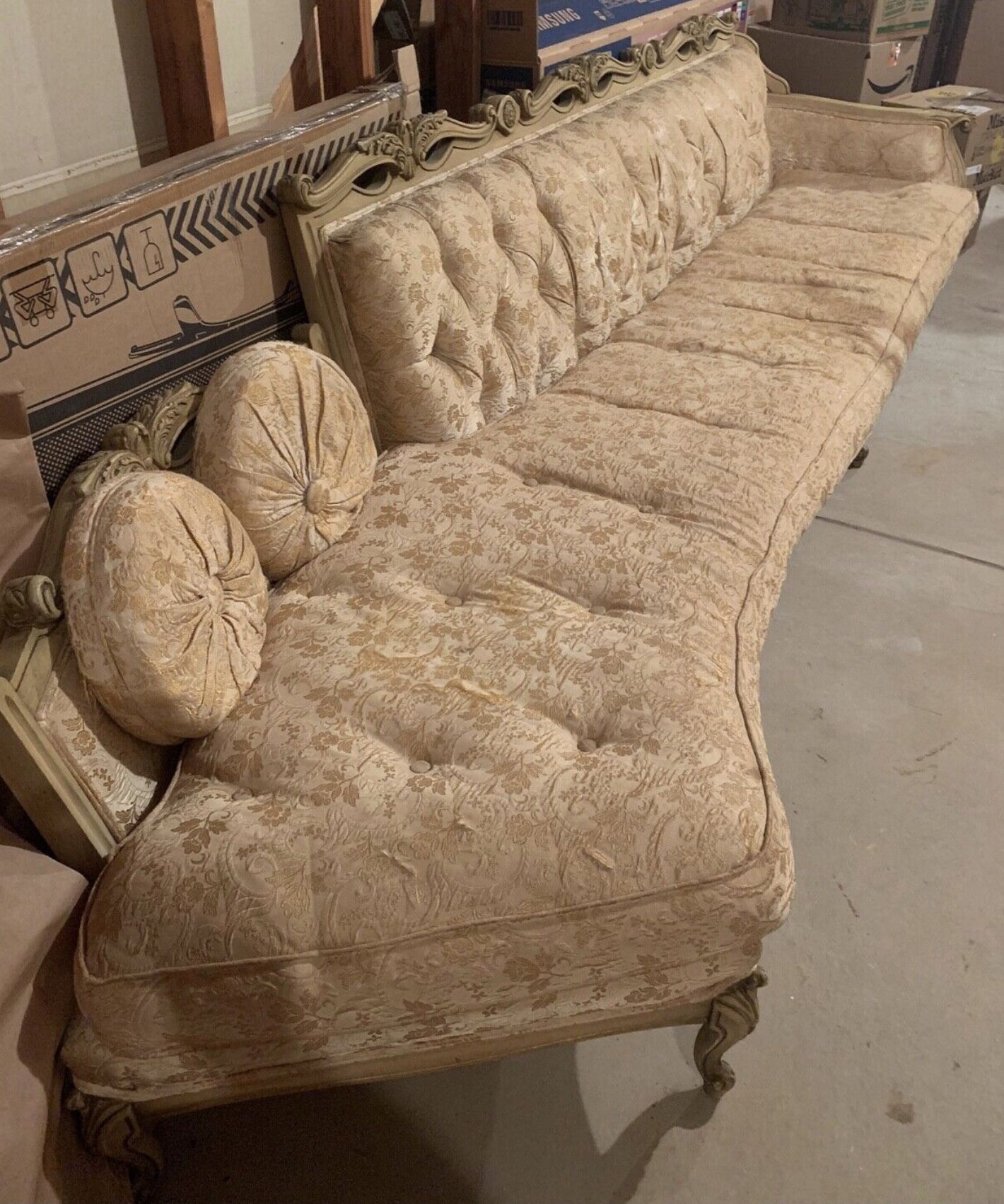 RARE ANTIQUE CUSTOM BUILT FRENCH PROVENÇAL COUCH