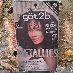 Got2b Metallics Permanent Hair Color, M66 Blue Charcoal