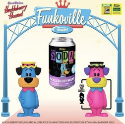 (NEW) Funko Soda Hanna-Barbara Huckleberry Hound Blacklight Soda (SDCC 2022 Exclusive)(LE 5,000) PERFECT STOCKING STUFFER