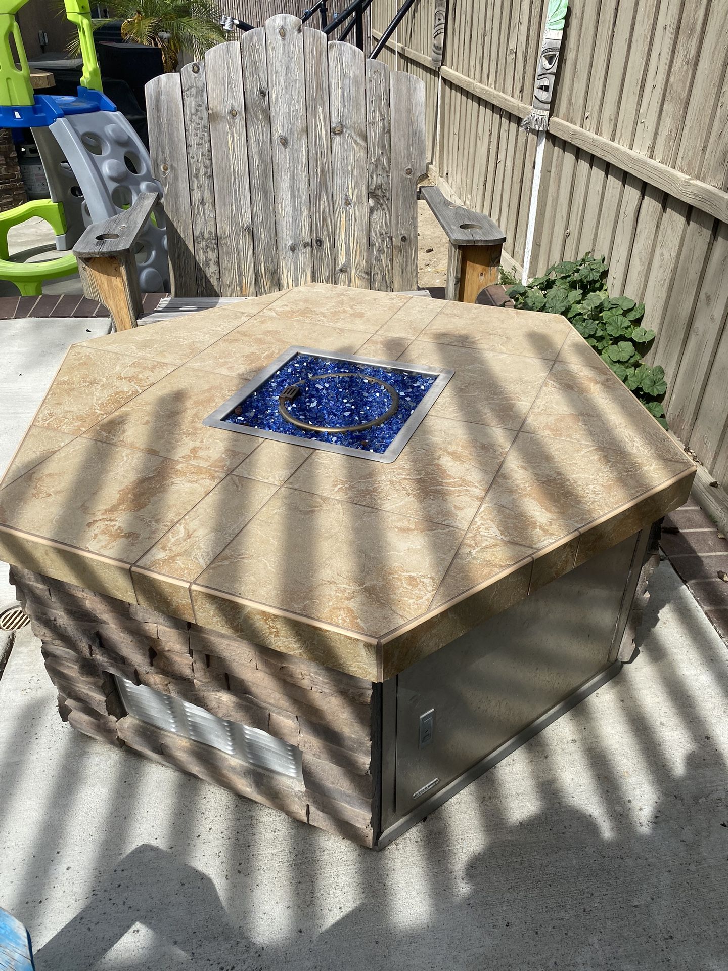 Bull Grills and Spas Hexagon Propane Fire Pit