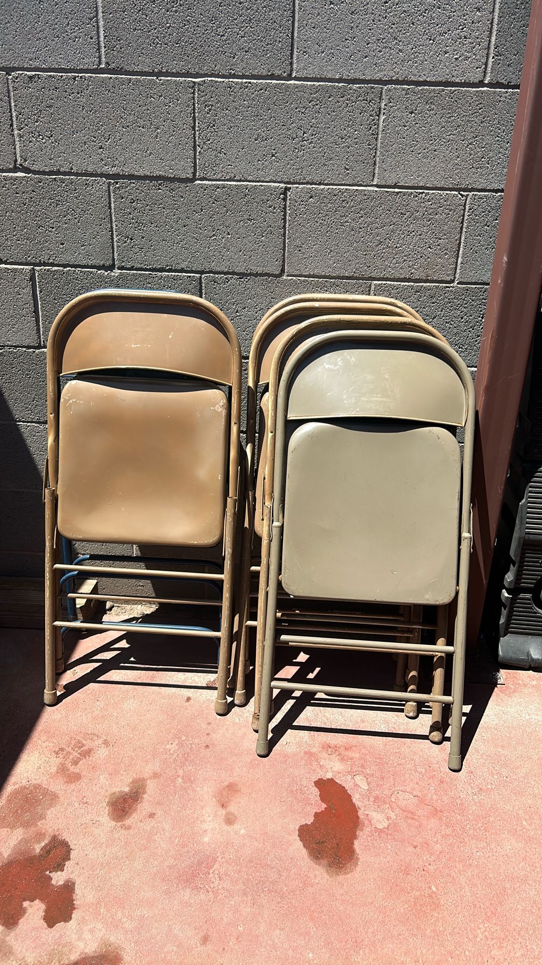 6 Medal Folding Chairs All $30