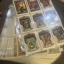 1991 Impel G.I. Joe car lot. 22 partial pages/partial sets. 