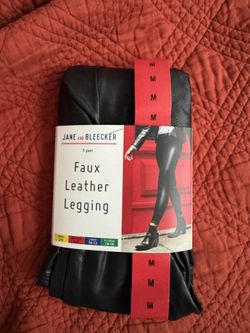 Jake & Bleaker Faux Leather Leggings -M