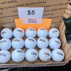 15 Wilson Chaos Golf Balls = 33 Cents Each