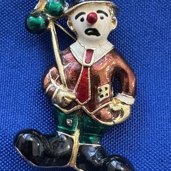 Vintage Collection Of  Clown Pins 