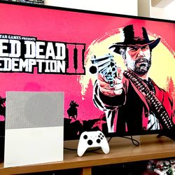 Xbox One S with Red dead redemption 2, Skate 3 and Dead by Daylight