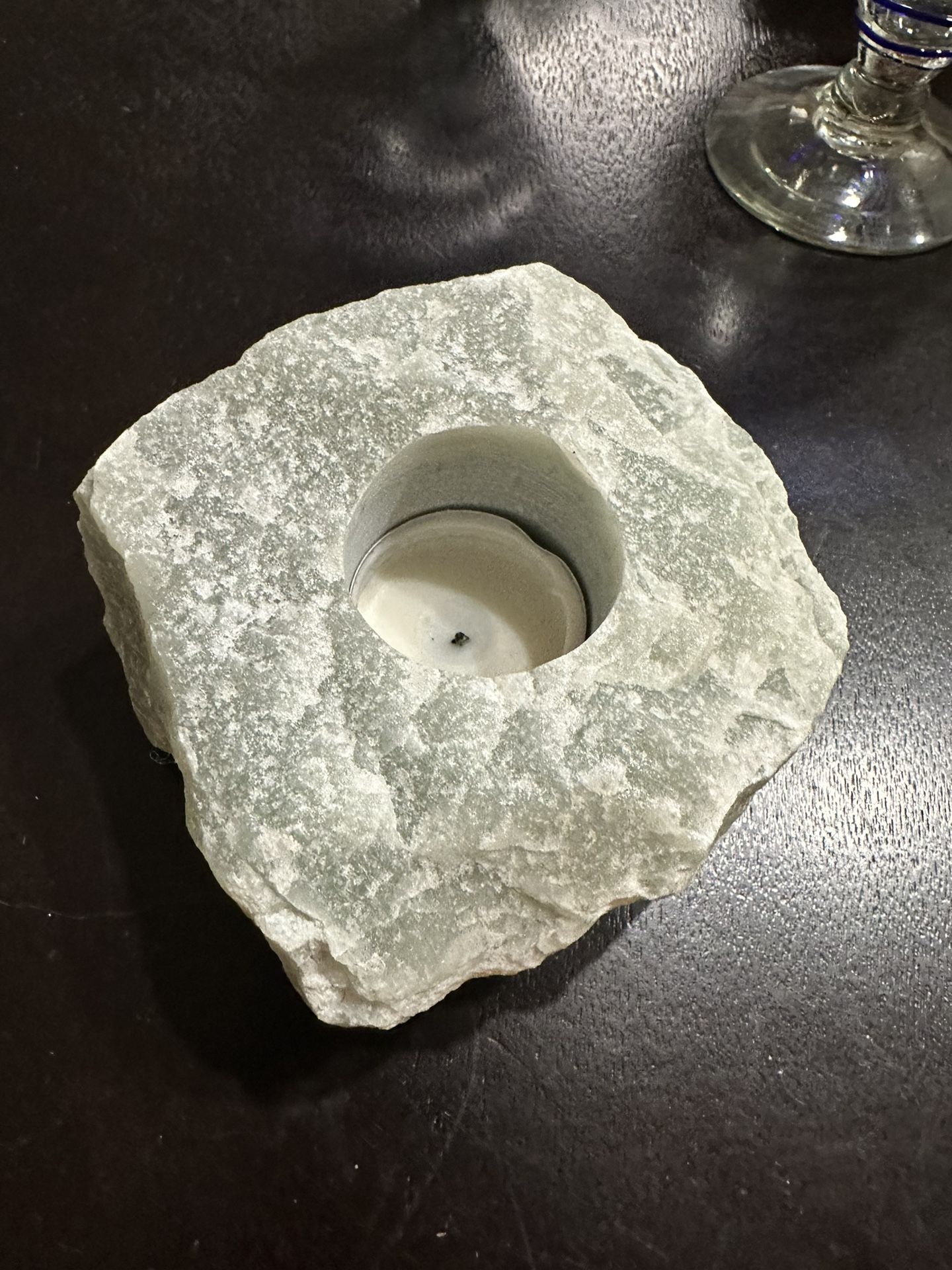 Rock Tea light Candle Holder 