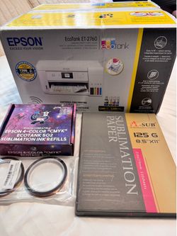 Sublimation bundle Epson EcoTank ET-2760 printer