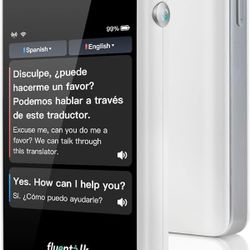 Timekettle, Fluentalk T1 Mini Translator Device No WiFi Needed, Built in 1-Year Global Mobile Data, Supports 40 Languages and Photo Translation, Insta
