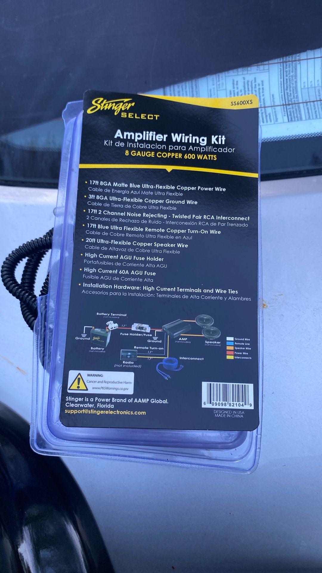 Amplifier wiring Kit