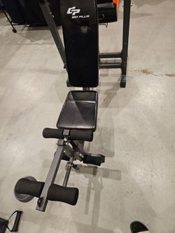 Weight Bench with Leg press and bicep attachment