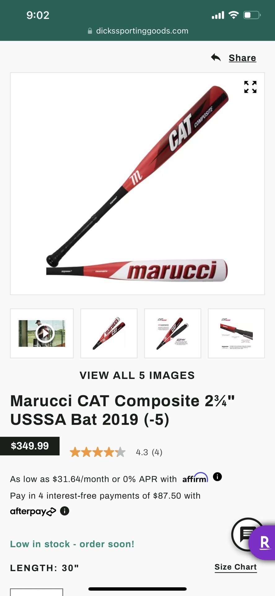 Marucci CAT Composite Bat 2019