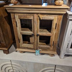 Imported Two Door Mini Cabinet End Table 