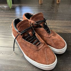 Clear Weather Brown Leather Suede Shoes Size 8