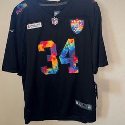 raiders football bo jackson crucial catch jersey  medium size 