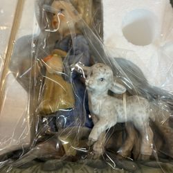 RARE NEW Goebel Berta Hummel 3pc Nativity Set Box W/ COA, See Photos
