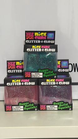Needoh Nice Cube Glitter & Glow