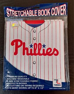 NEW TURNER PHILADELPHIA PHILLIES STRETCHABLE BOOK COVER