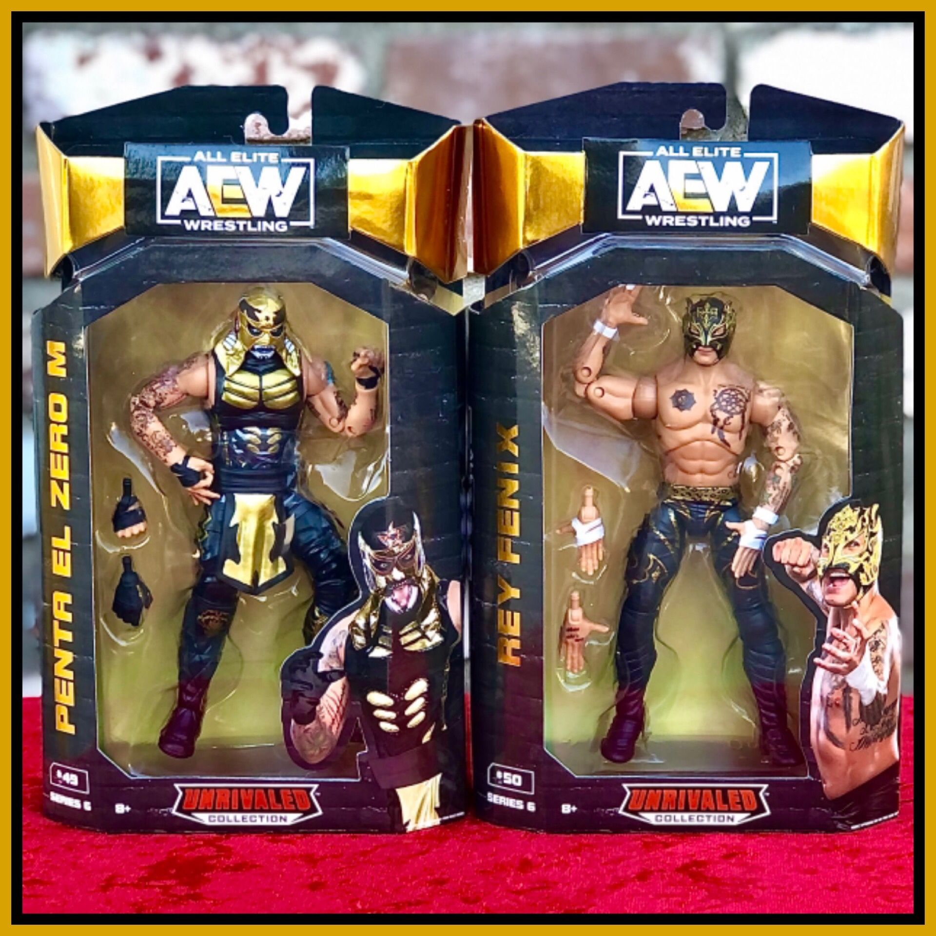 AEW All Elite Wrestling Unrivaled Collection Series 6 PENTA EL ZERO M And REY FENIX (The Lucha Bros.) Action Figure Set