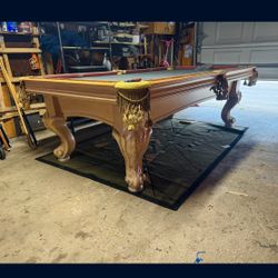 American Heritage Slate 8” Pool Table Billiards Mesa De Billar 