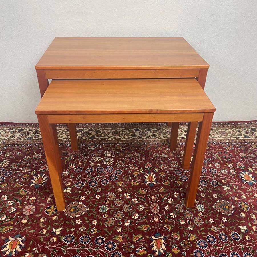 Bent Silberg for Mobler Nesting Tables Set of 2 Mid Century Modern