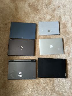 Laptop Lot – 5 Units – For Parts / Repair , Lenovo , acer , MacBook , hp , Microsoft surface