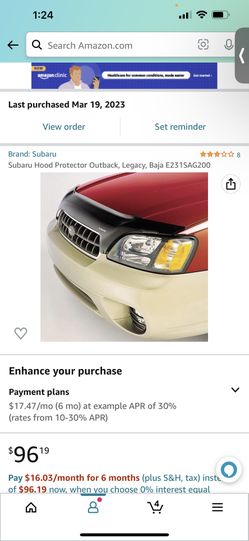 2005-2009 Subaru Legacy GT Turbo Hood deflector
