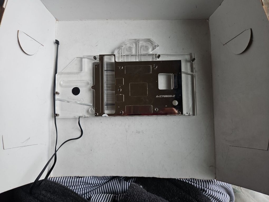 Bykski A-XF6800-X GPU Water Block For XFX RX6800 Overseas Edition, With Backplane for Watercooling System