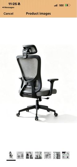 Office Chair, Adjustable Lumbar Support Desk Chair (05grey)
