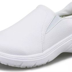Hawkwell Womens Slip On Lightweight Slip Resistant Comfort Nursing Shoes Size 7