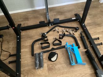 Functional squat rack with Lat pull-down