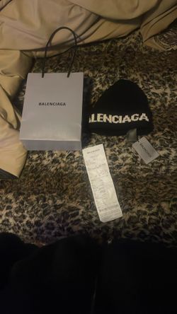 Balenciaga Black Knitted Beanie