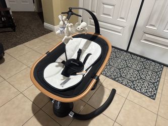 ANGELBLISS Electric Baby Swing with Cry Detection and Remote, Grey