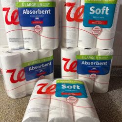 3 Bags Paper Towel And 2 Bags Toilet Tissue . All 5 Bags 20 Dollars 