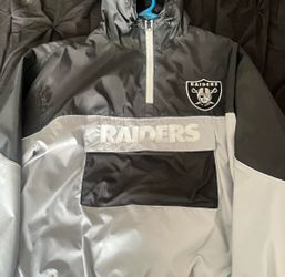 Men's New Era Las Vegas Raiders Quarter-Zip Windbreaker