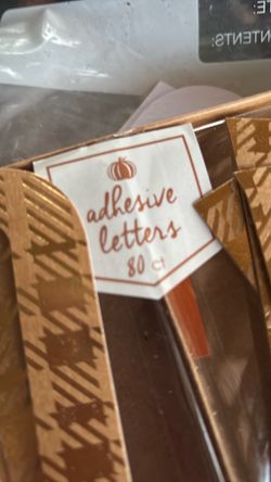 Several bags with glittered letters (Adhesive )