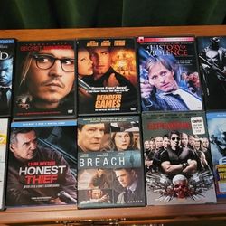 10 Action/Thriller DVD'S $2 each