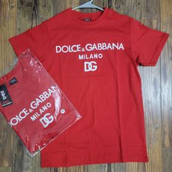 Dolce Gabbana Red T shirt Small And Medium Only 