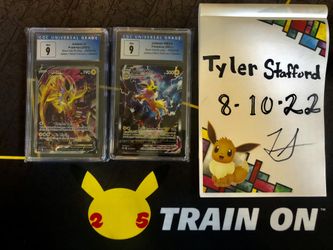 CGC Graded Pokémon Trading Cards Jolteon V & VMAX