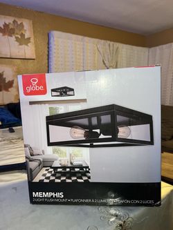 Globe Memphis 2-Light Flush Mount Ceiling Light