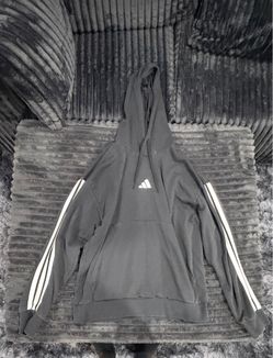 Black adidas Essentials 3-Stripes Fleece Hoodie