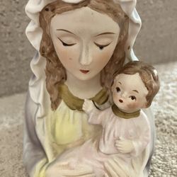 Virgin Mary And Baby Jesus 5inch Planter