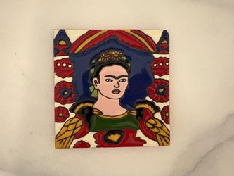 Mexican 4” Tile Frida Kahlo