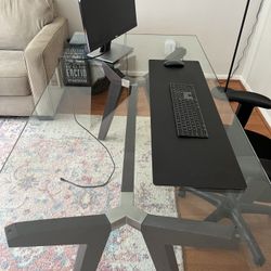 Crate & Barrel Strut Table - Bourbon