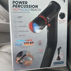 Sharper Image Hot + Cold Reach Power Percussion Massager